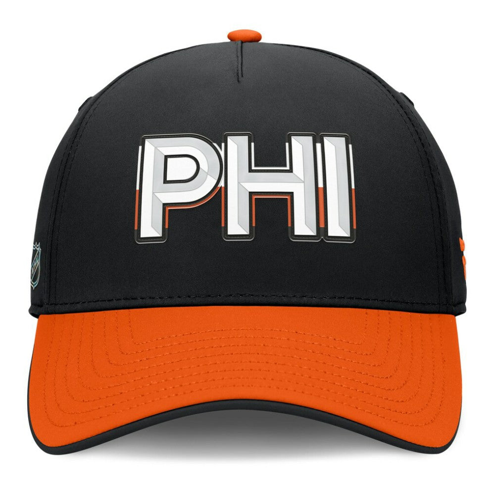 NHL Philadelphia Flyers Fanatics Authentic Pro Rink Team Code Flex Hat