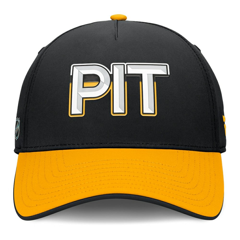NHL Pittsburgh Penguins Fanatics Authentic Pro Rink Team Code Flex Hat