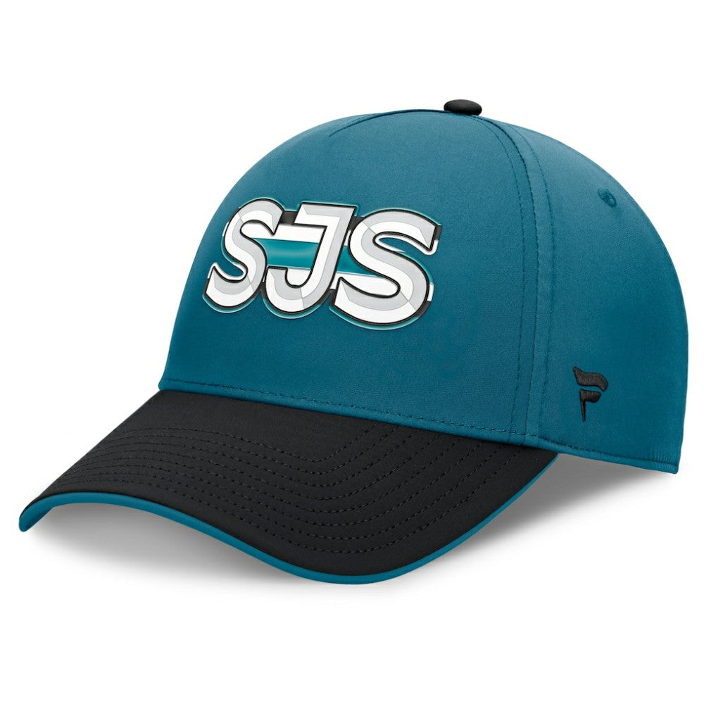 NHL San Jose Sharks Fanatics Authentic Pro Rink Team Code Flex Hat