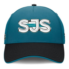 NHL San Jose Sharks Fanatics Authentic Pro Rink Team Code Flex Hat