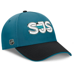 NHL San Jose Sharks Fanatics Authentic Pro Rink Team Code Flex Hat