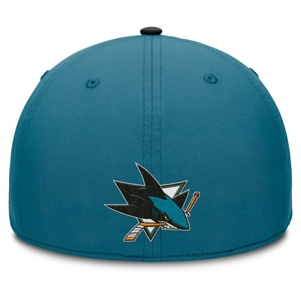 NHL San Jose Sharks Fanatics Authentic Pro Rink Team Code Flex Hat
