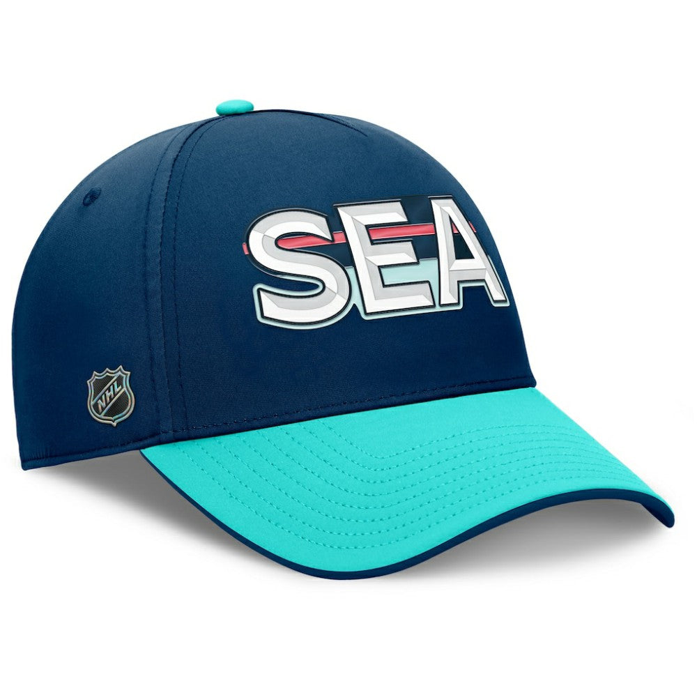 NHL Seattle Kraken Fanatics Authentic Pro Rink Team Code Flex Hat