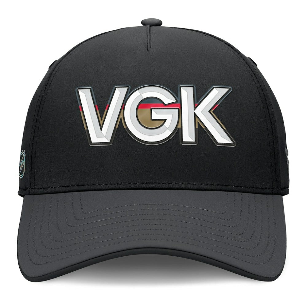 NHL Vegas Golden Knights Fanatics Authentic Pro Rink Team Code Flex Hat
