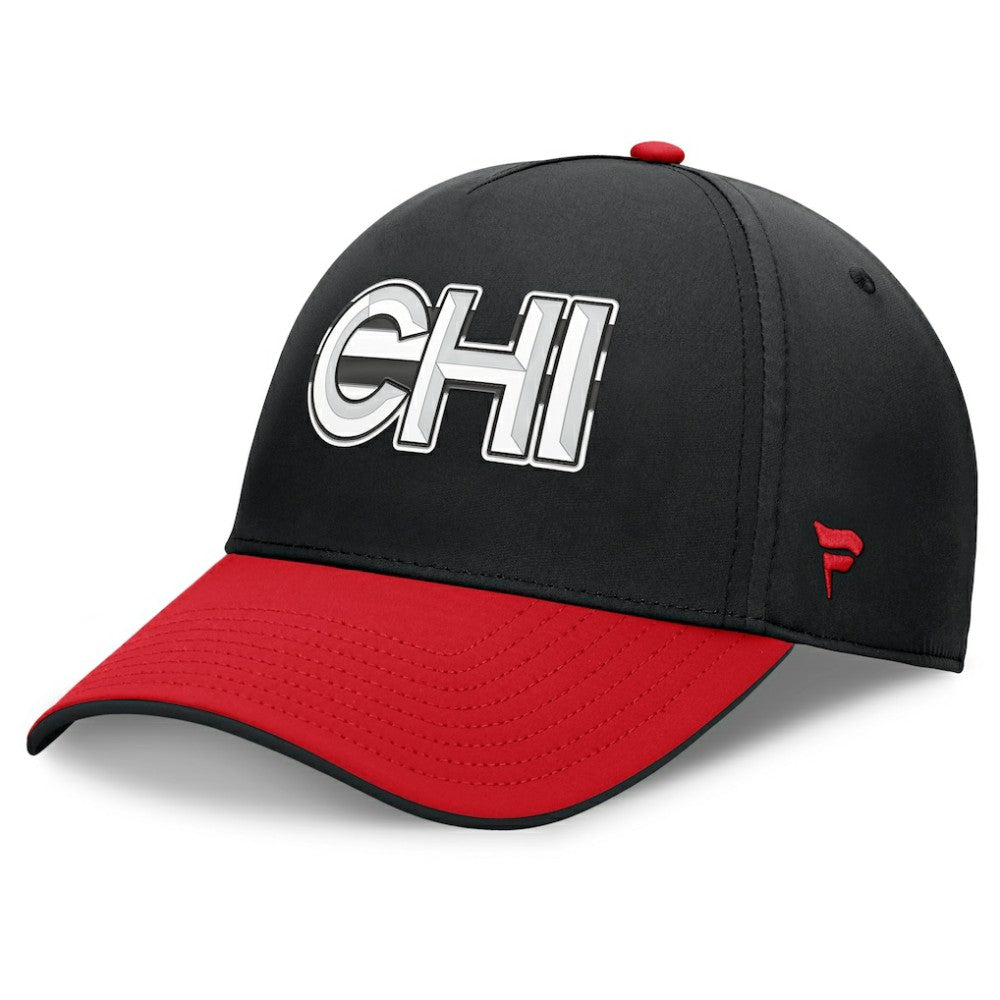 NHL Chicago Blackhawks Fanatics Authentic Pro Rink Team Code Flex Hat