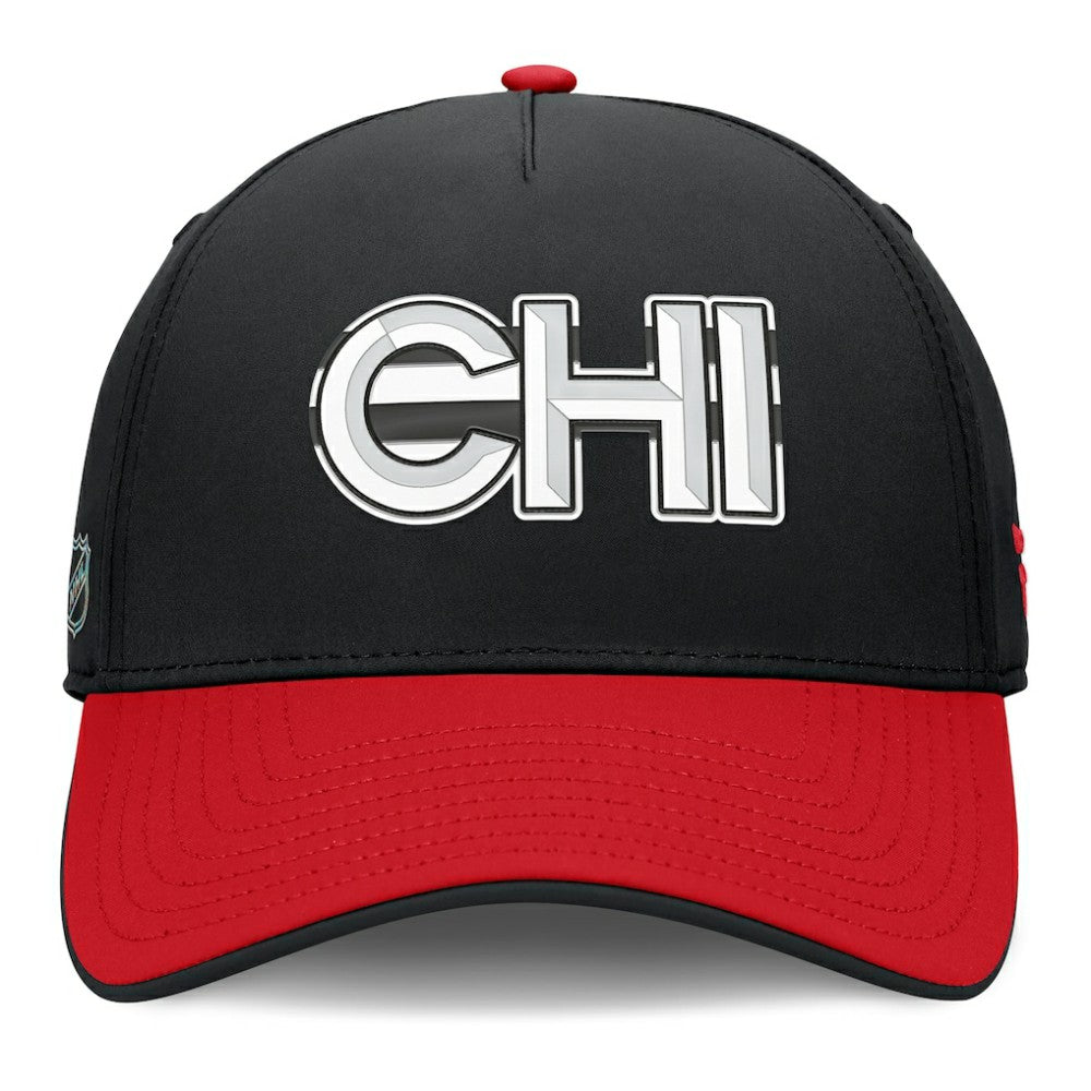 NHL Chicago Blackhawks Fanatics Authentic Pro Rink Team Code Flex Hat