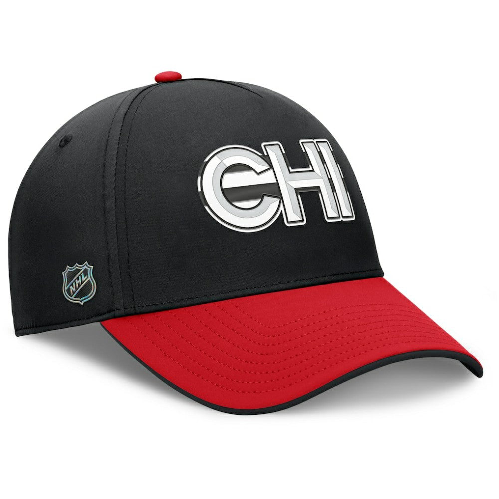 NHL Chicago Blackhawks Fanatics Authentic Pro Rink Team Code Flex Hat