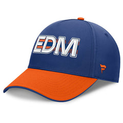 NHL Edmonton Oilers Fanatics Authentic Pro Rink Team Code Flex Hat