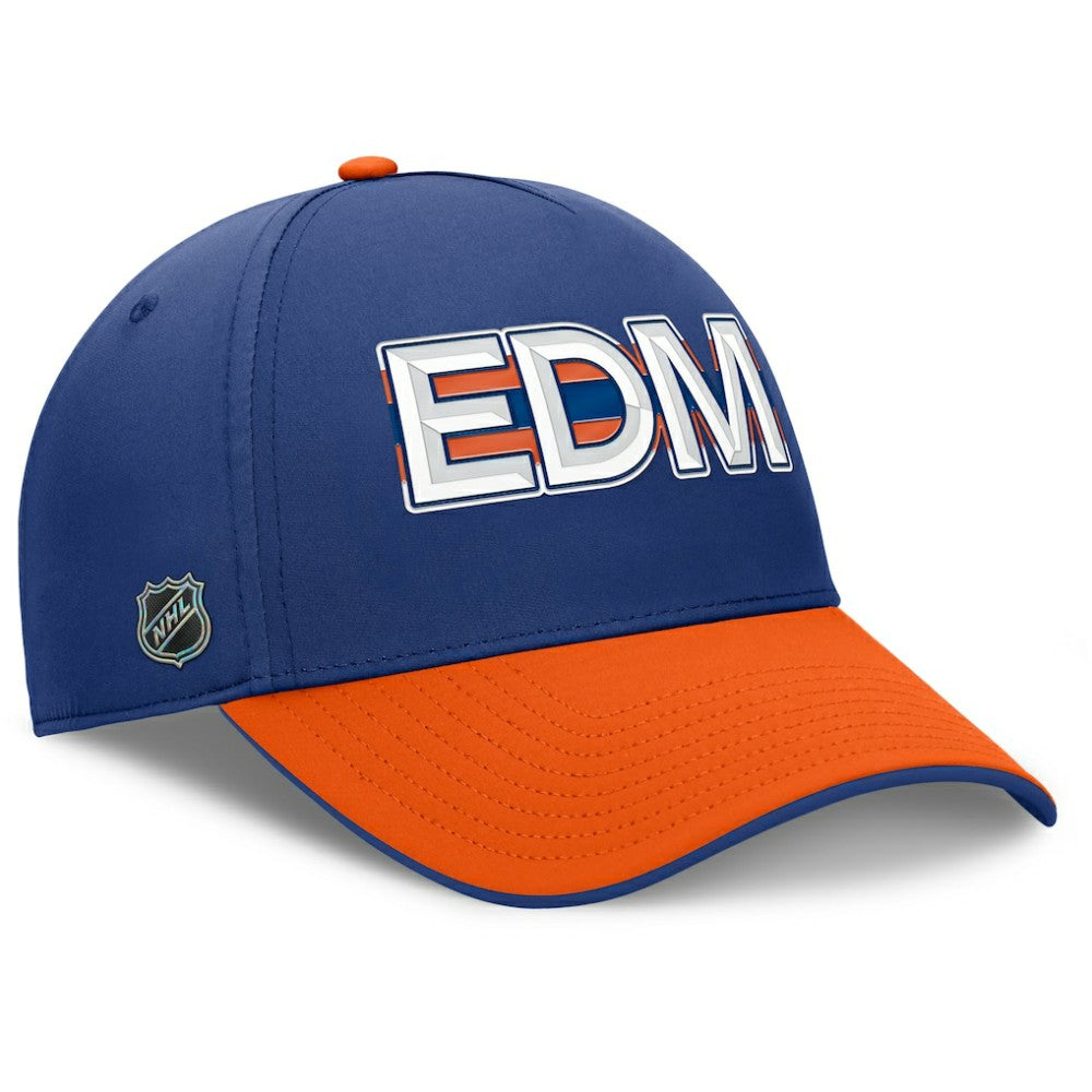 NHL Edmonton Oilers Fanatics Authentic Pro Rink Team Code Flex Hat