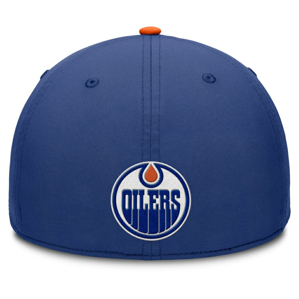 NHL Edmonton Oilers Fanatics Authentic Pro Rink Team Code Flex Hat