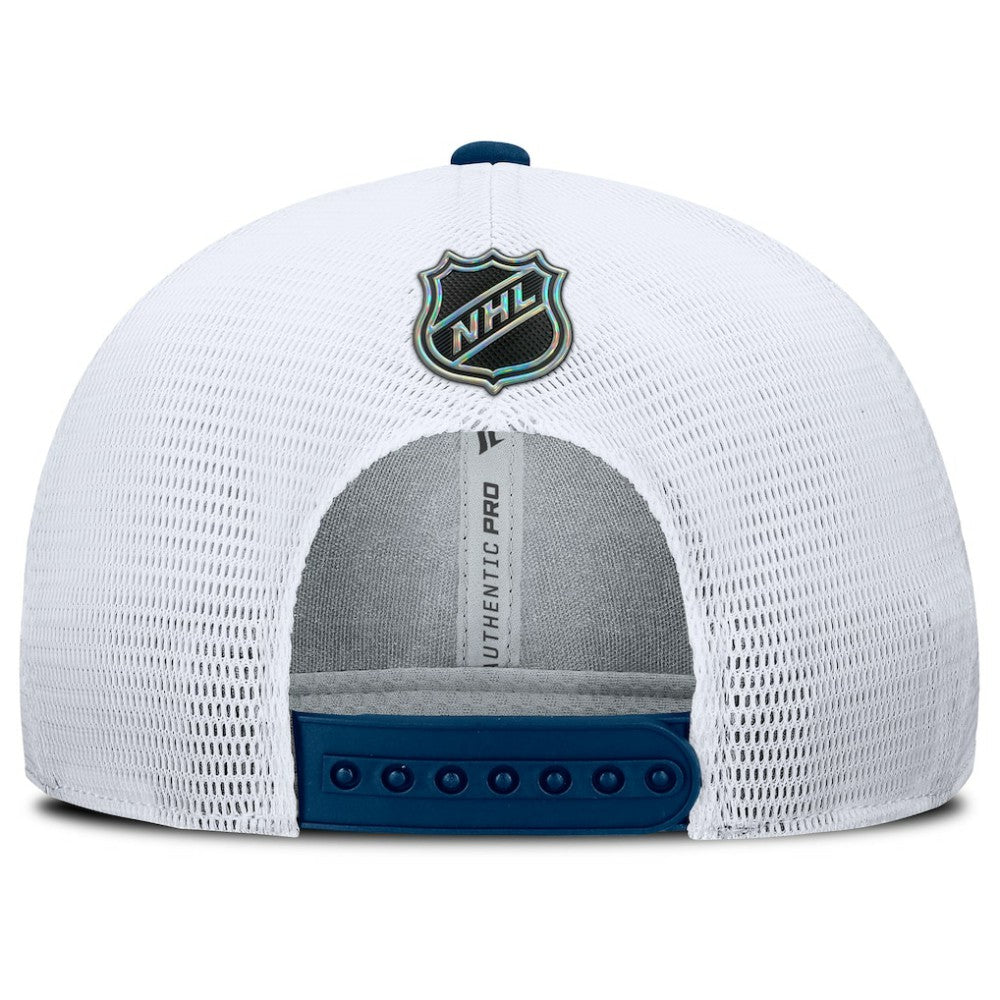 NHL Seattle Kraken Fanatics Authentic Pro Rink Lockup Adjustable Trucker Hat