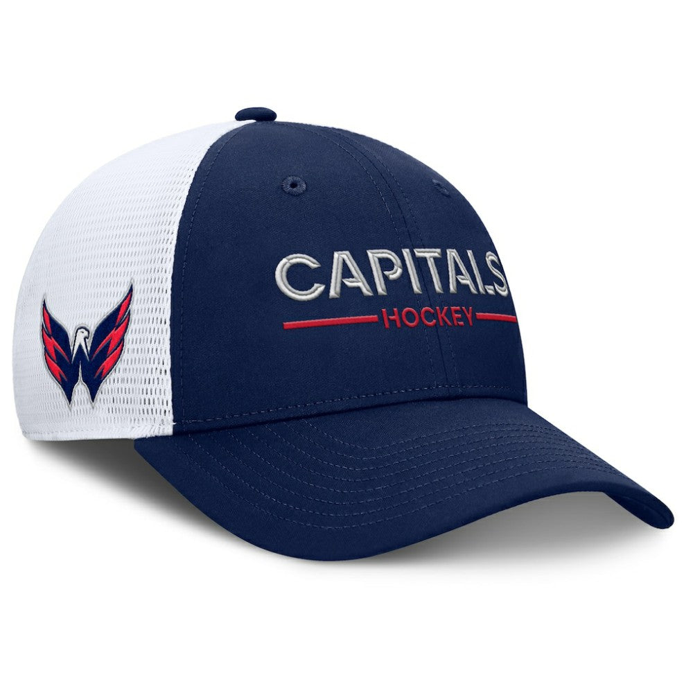 NHL Washington Capitals Fanatics Authentic Pro Rink Lockup Adjustable Trucker Hat