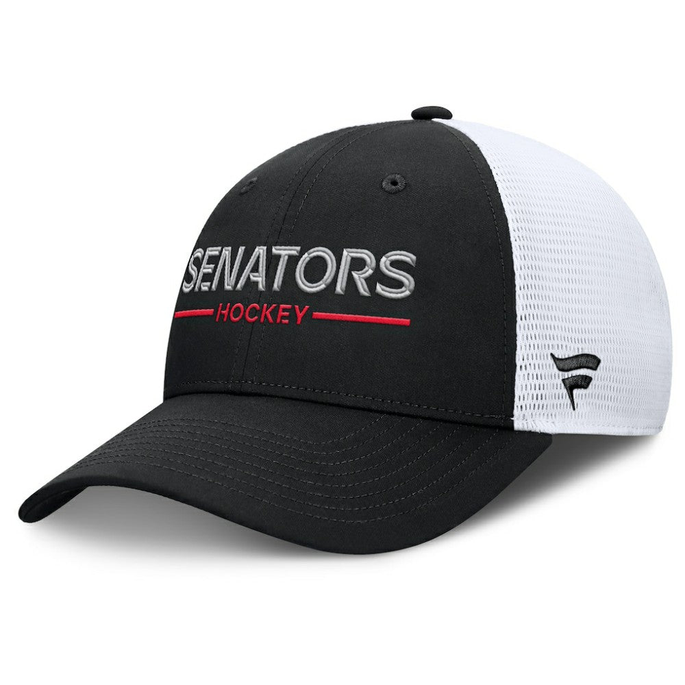 NHL Ottawa Senators Fanatics Authentic Pro Rink Lockup Adjustable Trucker Hat