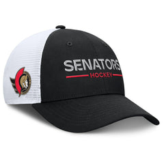 NHL Ottawa Senators Fanatics Authentic Pro Rink Lockup Adjustable Trucker Hat