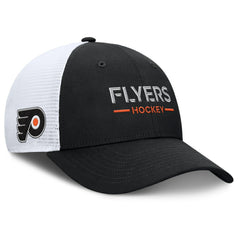NHL Philadelphia Flyers Fanatics Authentic Pro Rink Lockup Adjustable Trucker Hat