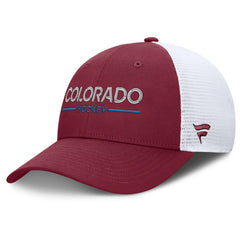 NHL Colorado Avalanche Fanatics Authentic Pro Rink Lockup Adjustable Trucker Hat