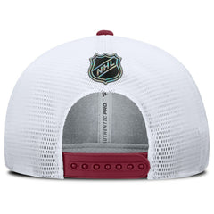 NHL Colorado Avalanche Fanatics Authentic Pro Rink Lockup Adjustable Trucker Hat