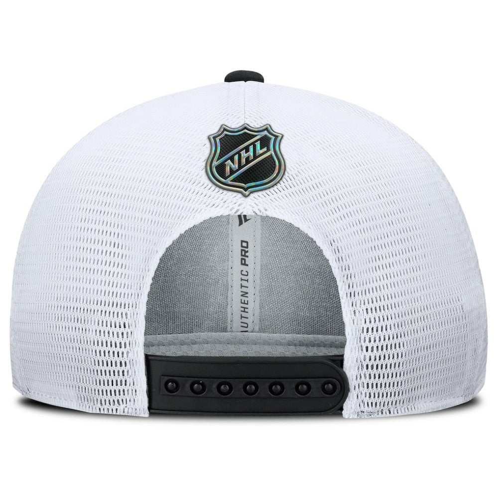 NHL Chicago Blackhawks Fanatics Authentic Pro Rink Lockup Adjustable Trucker Hat