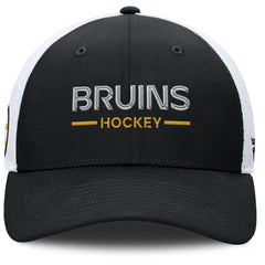 NHL Boston Bruins Fanatics Authentic Pro Rink Lockup Adjustable Trucker Hat