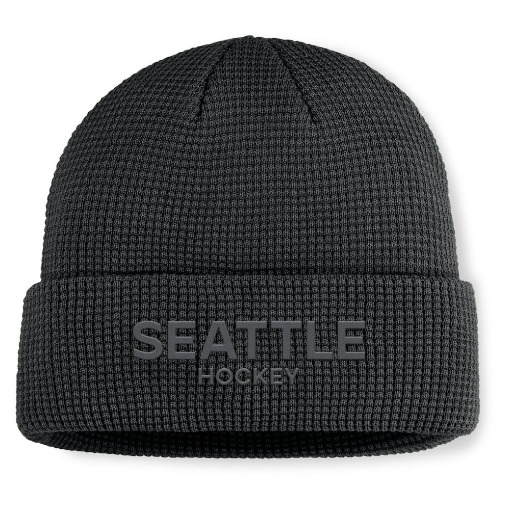NHL Seattle Kraken Fanatics Authentic Pro Road Cuffed Knit Hat
