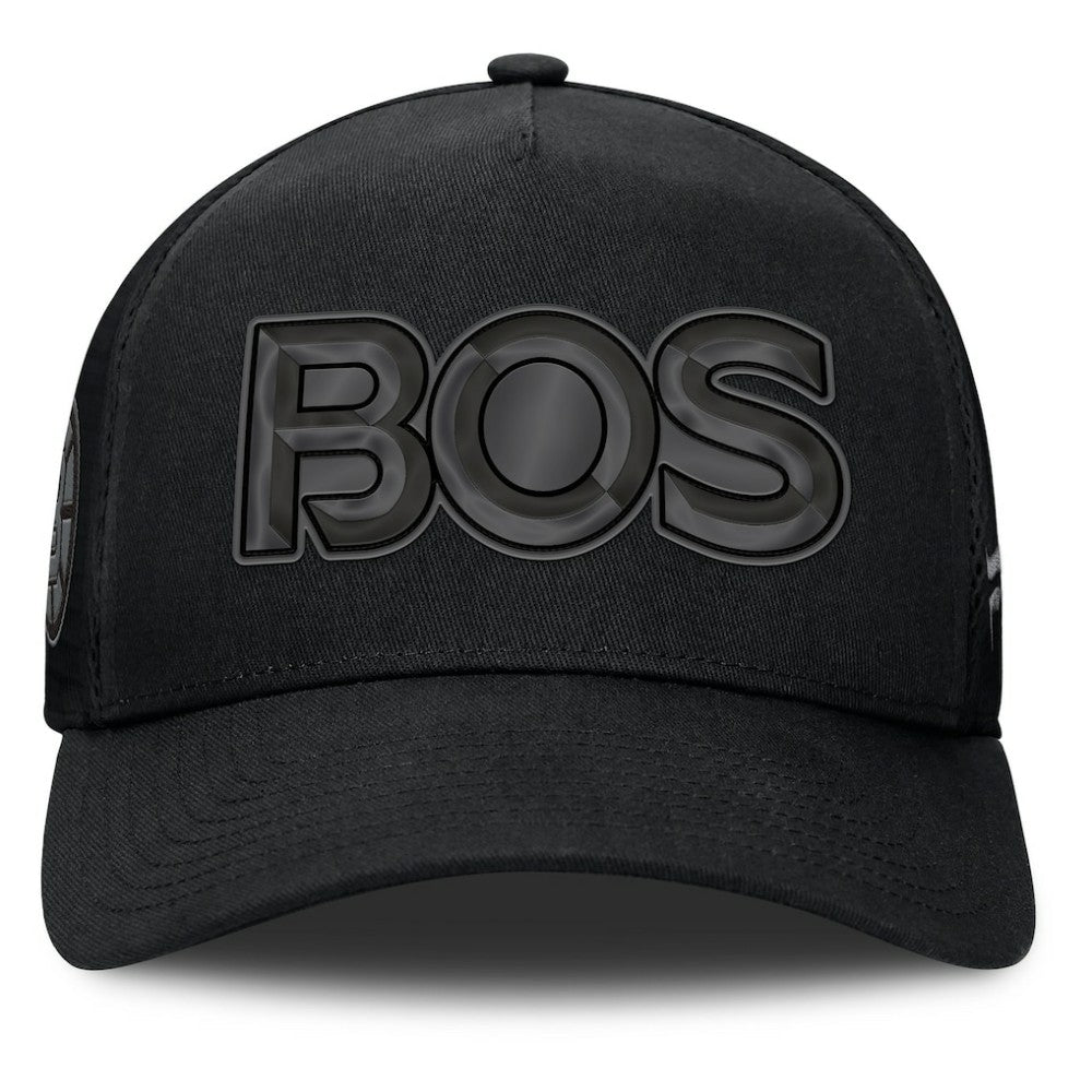 NHL Boston Bruins Fanatics Authentic Pro Road Team Code Trucker Adjustable Hat