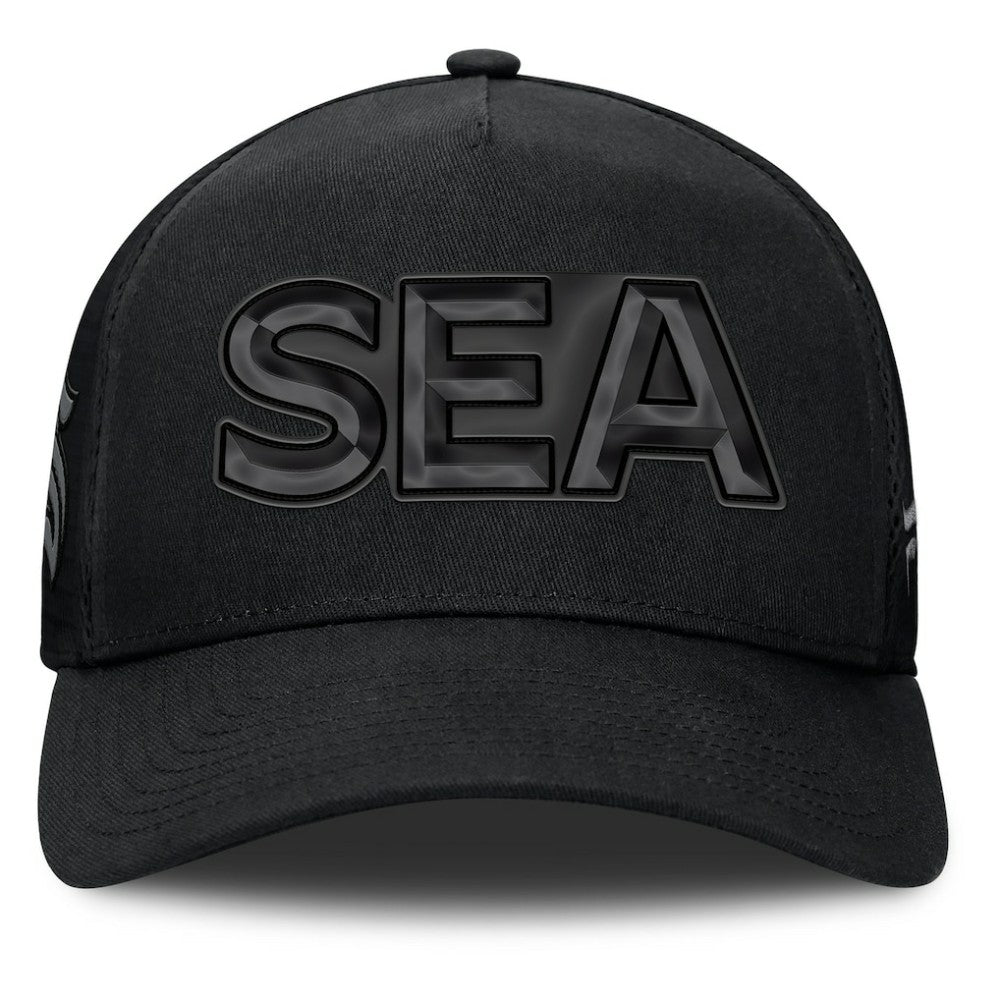 NHL Seattle Kraken Fanatics Authentic Pro Road Team Code Trucker Adjustable Hat