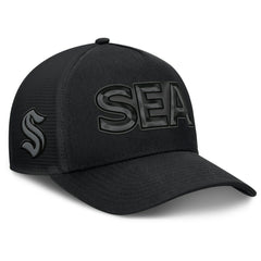 NHL Seattle Kraken Fanatics Authentic Pro Road Team Code Trucker Adjustable Hat