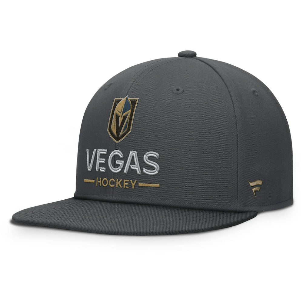 NHL Vegas Golden Knights Fanatics Authentic Pro Rink Lockup Snapback Hat