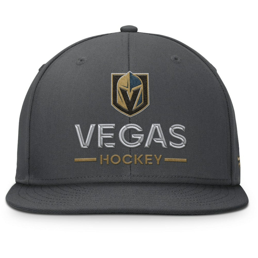 NHL Vegas Golden Knights Fanatics Authentic Pro Rink Lockup Snapback Hat