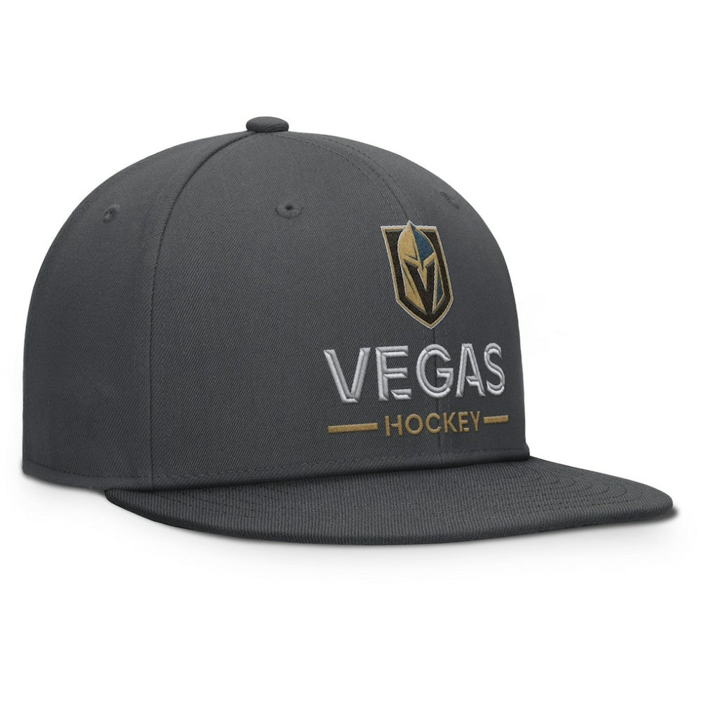 NHL Vegas Golden Knights Fanatics Authentic Pro Rink Lockup Snapback Hat