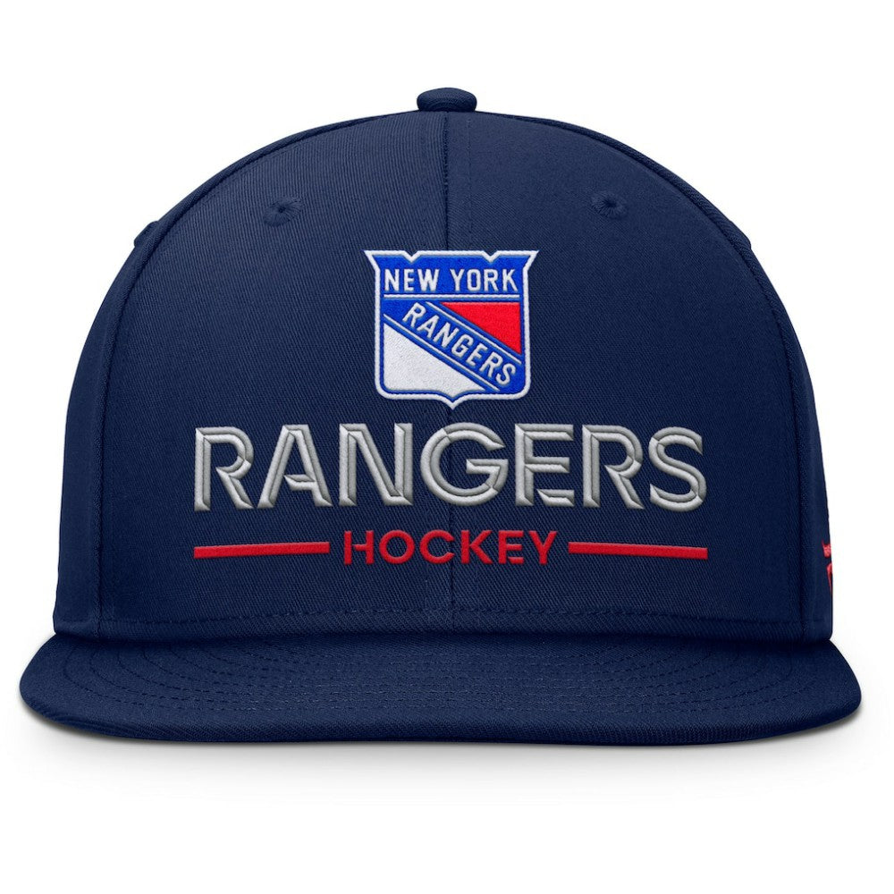 NHL New York Rangers Fanatics Authentic Pro Rink Lockup Snapback Hat