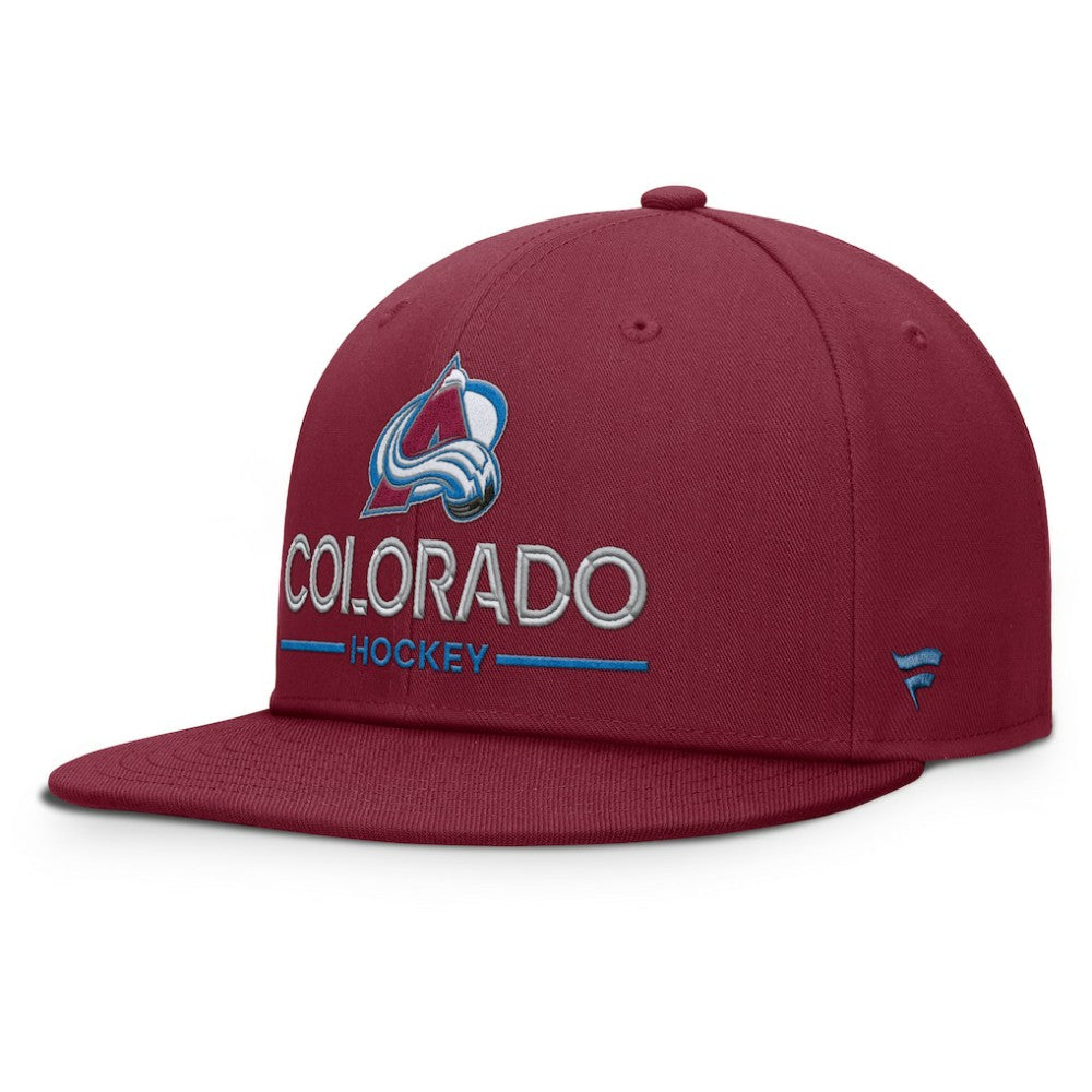 NHL Colorado Avalanche Fanatics Authentic Pro Rink Lockup Snapback Hat