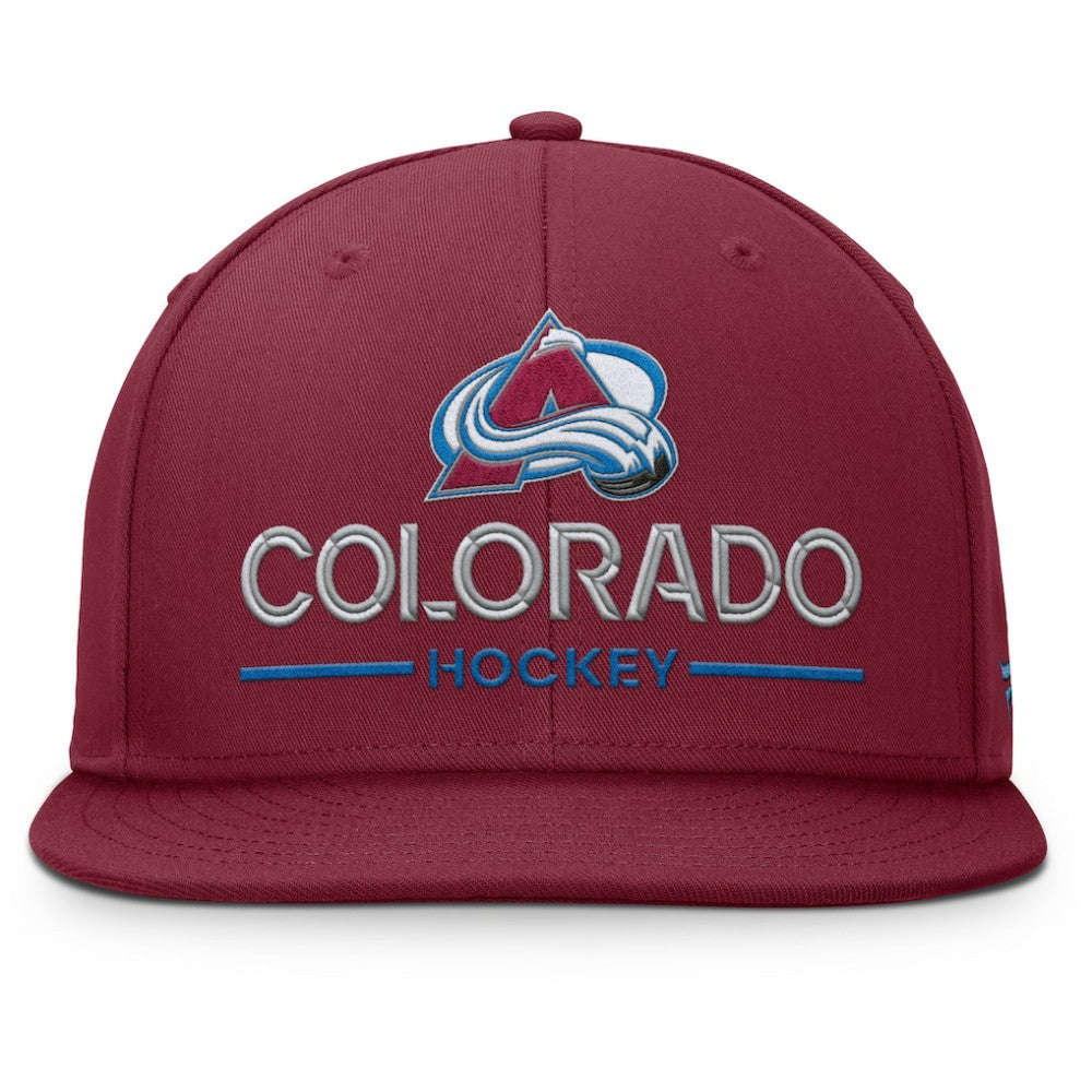 NHL Colorado Avalanche Fanatics Authentic Pro Rink Lockup Snapback Hat