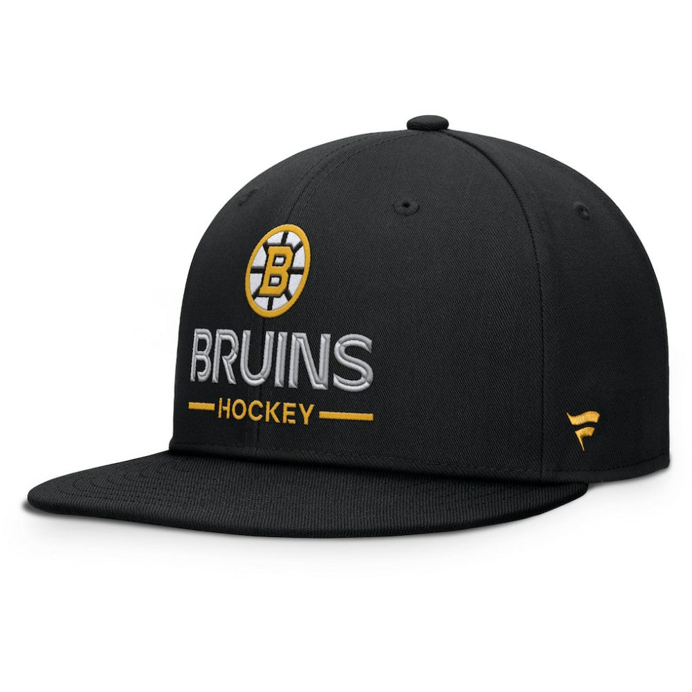 NHL Boston Bruins Fanatics Authentic Pro Rink Lockup Snapback Hat