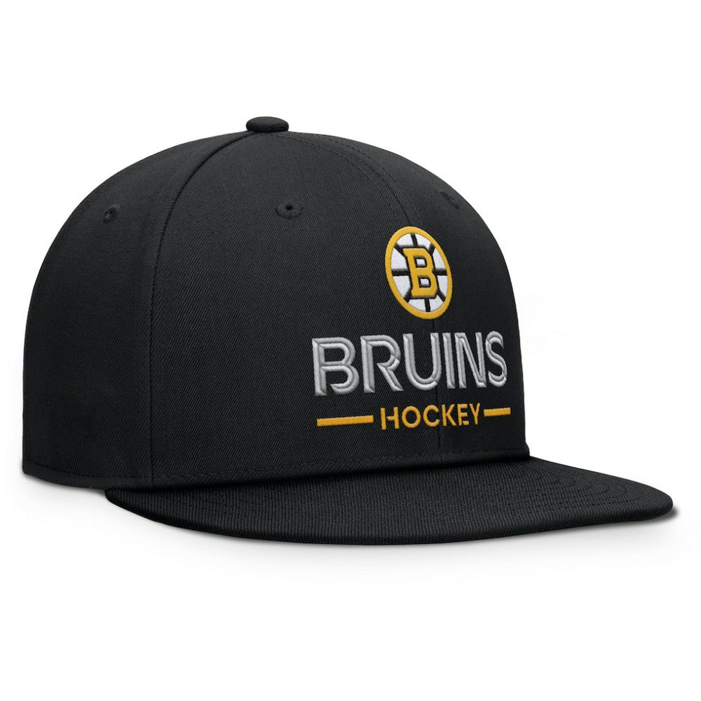 NHL Boston Bruins Fanatics Authentic Pro Rink Lockup Snapback Hat