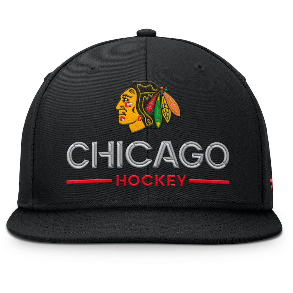 NHL Chicago Blackhawks Fanatics Authentic Pro Rink Lockup Snapback Hat