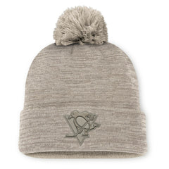 NHL Pittsburgh Penguins Fanatics Authentic Pro Road Cuffed Knit Hat with Pom