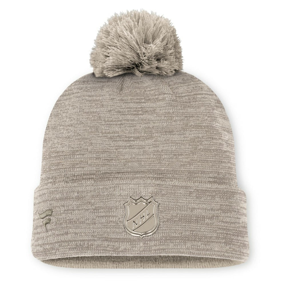 NHL Pittsburgh Penguins Fanatics Authentic Pro Road Cuffed Knit Hat with Pom
