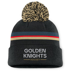 NHL Vegas Golden Knights Fanatics Women's Authentic Pro Rink Cuffed Knit Hat with Pom