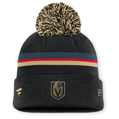 NHL Vegas Golden Knights Fanatics Women's Authentic Pro Rink Cuffed Knit Hat with Pom