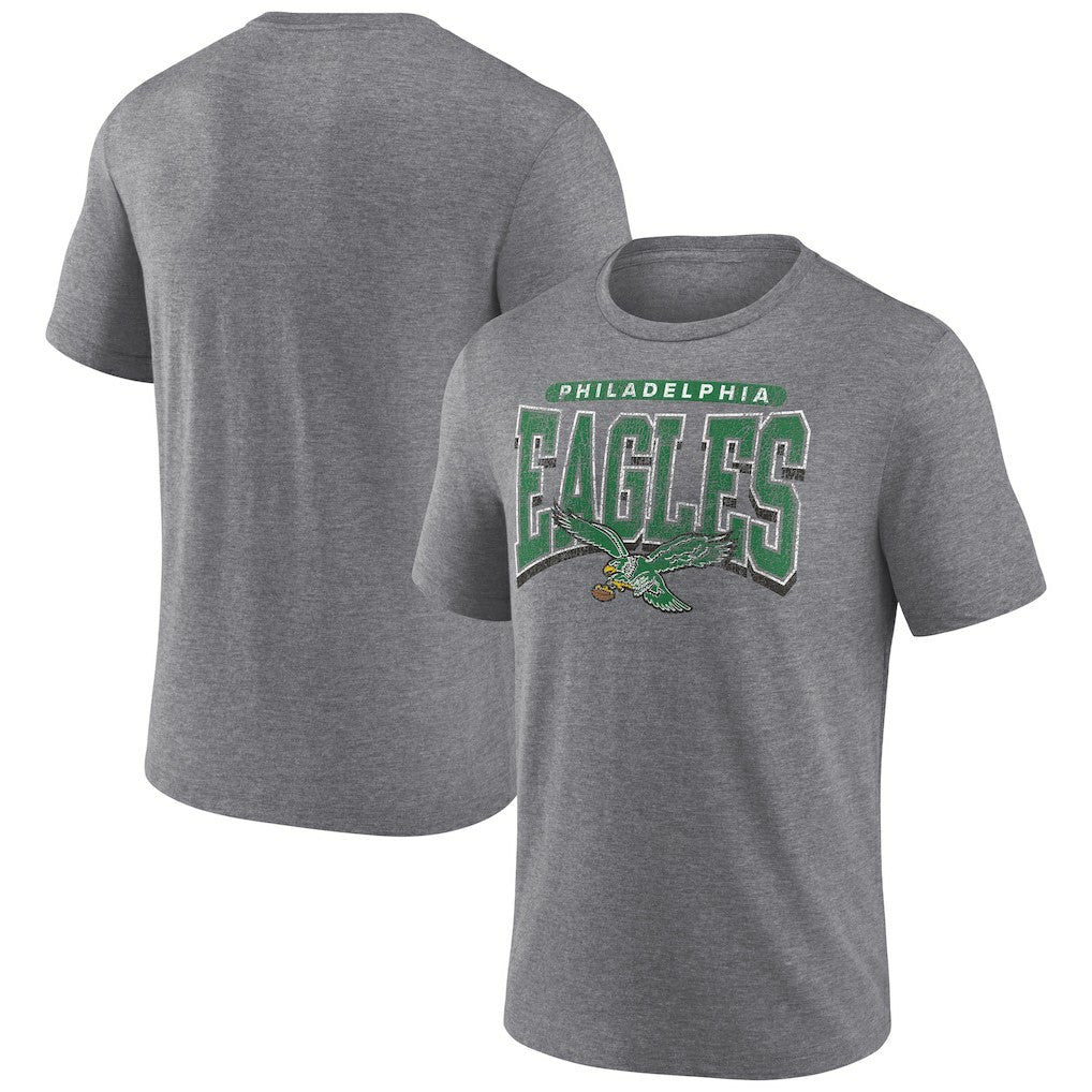 Warped Block Tri-Blend T-Shirt - Philadelphia Eagles T-shirts