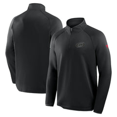 NHL Carolina Hurricanes Fanatics Authentic Pro Tonal Rink Raglan Quarter-Zip Pullover