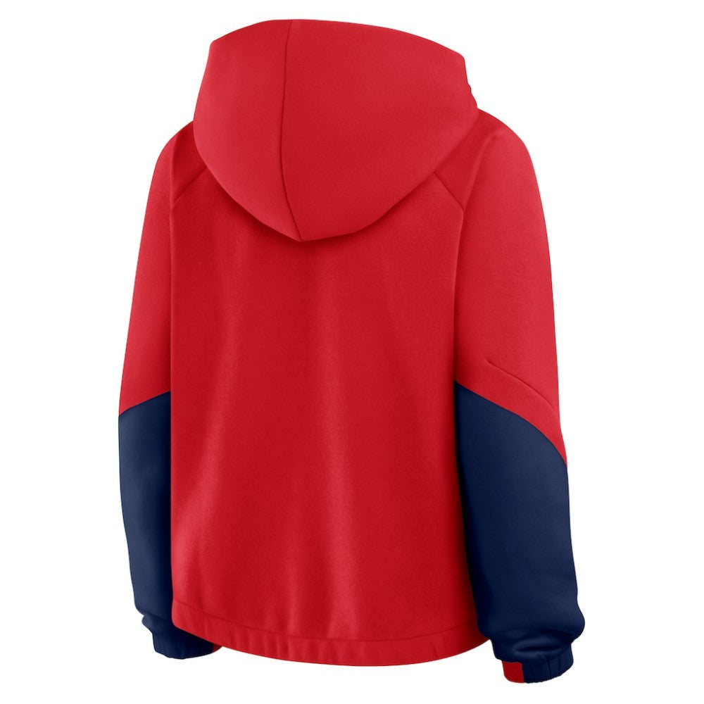 Red St. Louis Cardinals Fanatics Women's Oversized Time to Win Pullover Hoodie