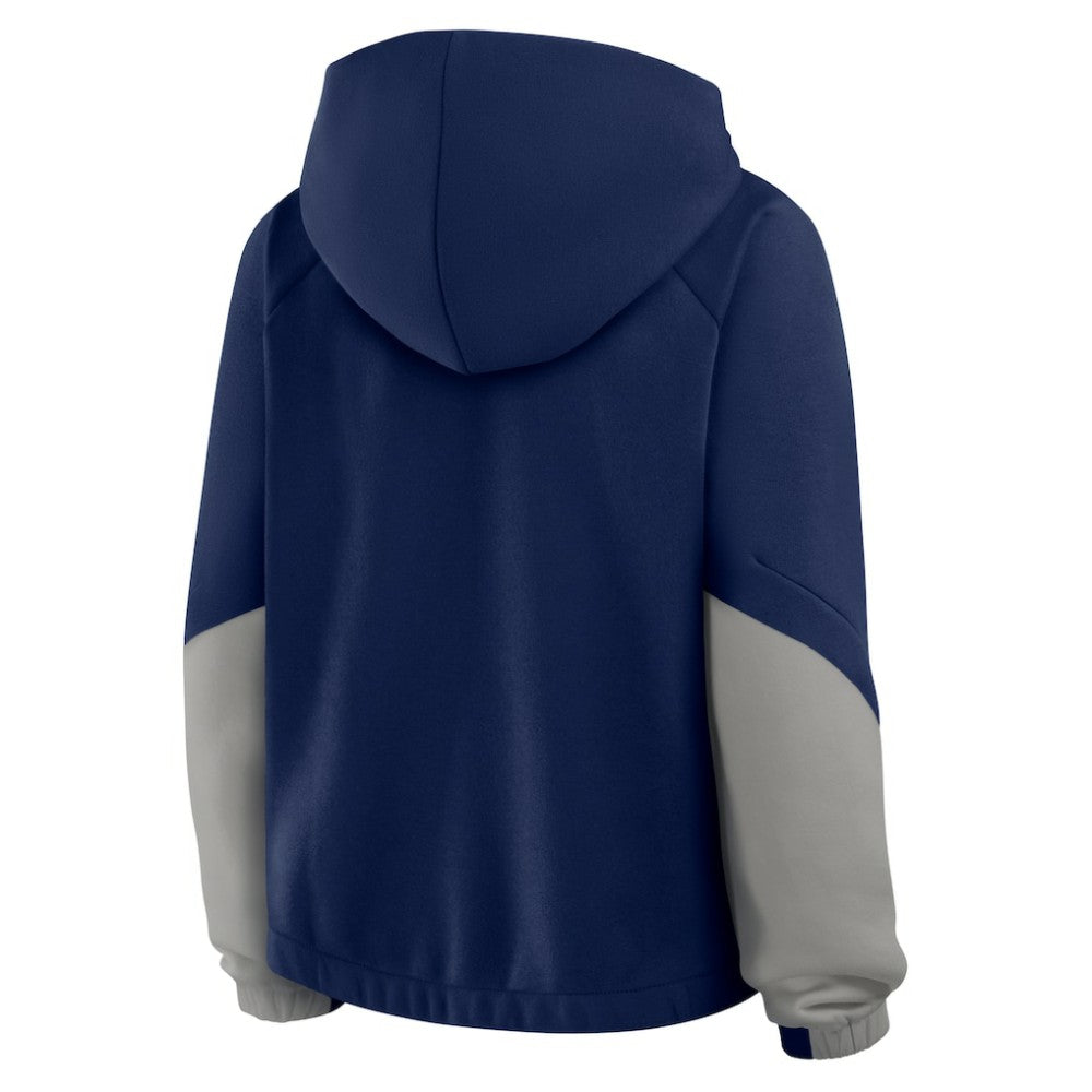 Navy New York Yankees Fanatics Women's Oversized Time to Win Pullover Hoodie