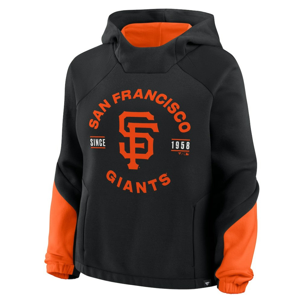 Black San Francisco Giants Fanatics Women's Oversized Time to Win Pullover Hoodie