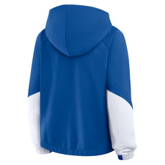 Royal Los Angeles Dodgers Fanatics Women's Oversized Time to Win Pullover Hoodie