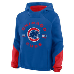 Royal Chicago Cubs Fanatics Women's Oversized Time to Win Pullover Hoodie