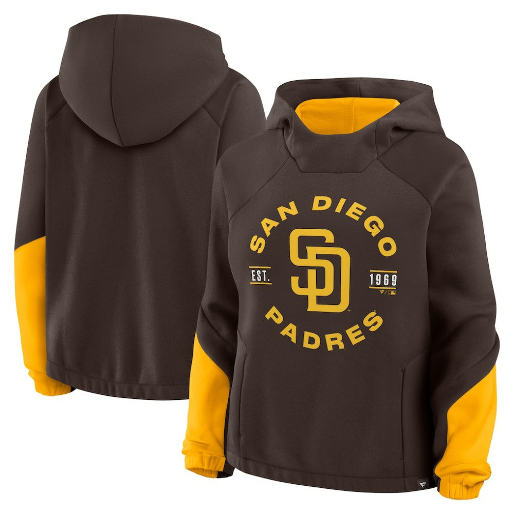 Brown San Diego Padres Fanatics Women's Oversized Time to Win Pullover Hoodie