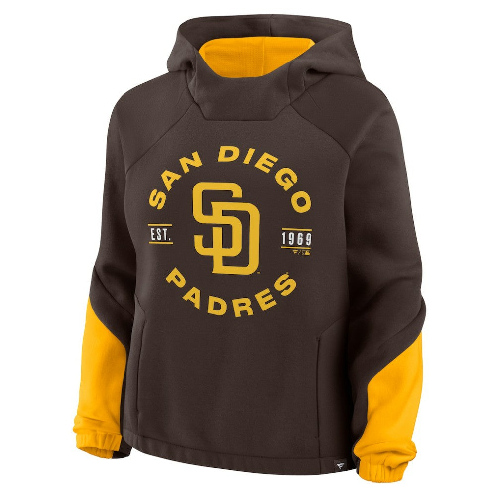 Brown San Diego Padres Fanatics Women's Oversized Time to Win Pullover Hoodie