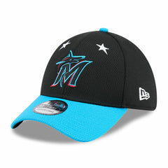 Black/Blue Miami Marlins New Era 2025 MLB All-Star Game 39THIRTY Flex Hat